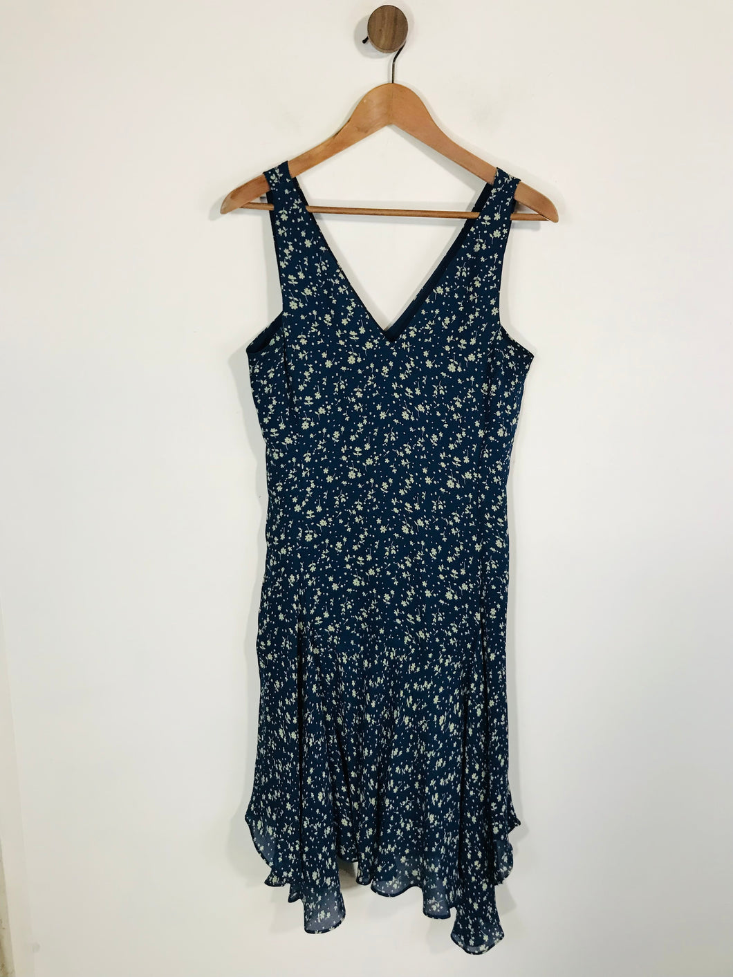 Polo Ralph Lauren Women's Silk Floral A-Line Dress | US4 UK8 | Blue