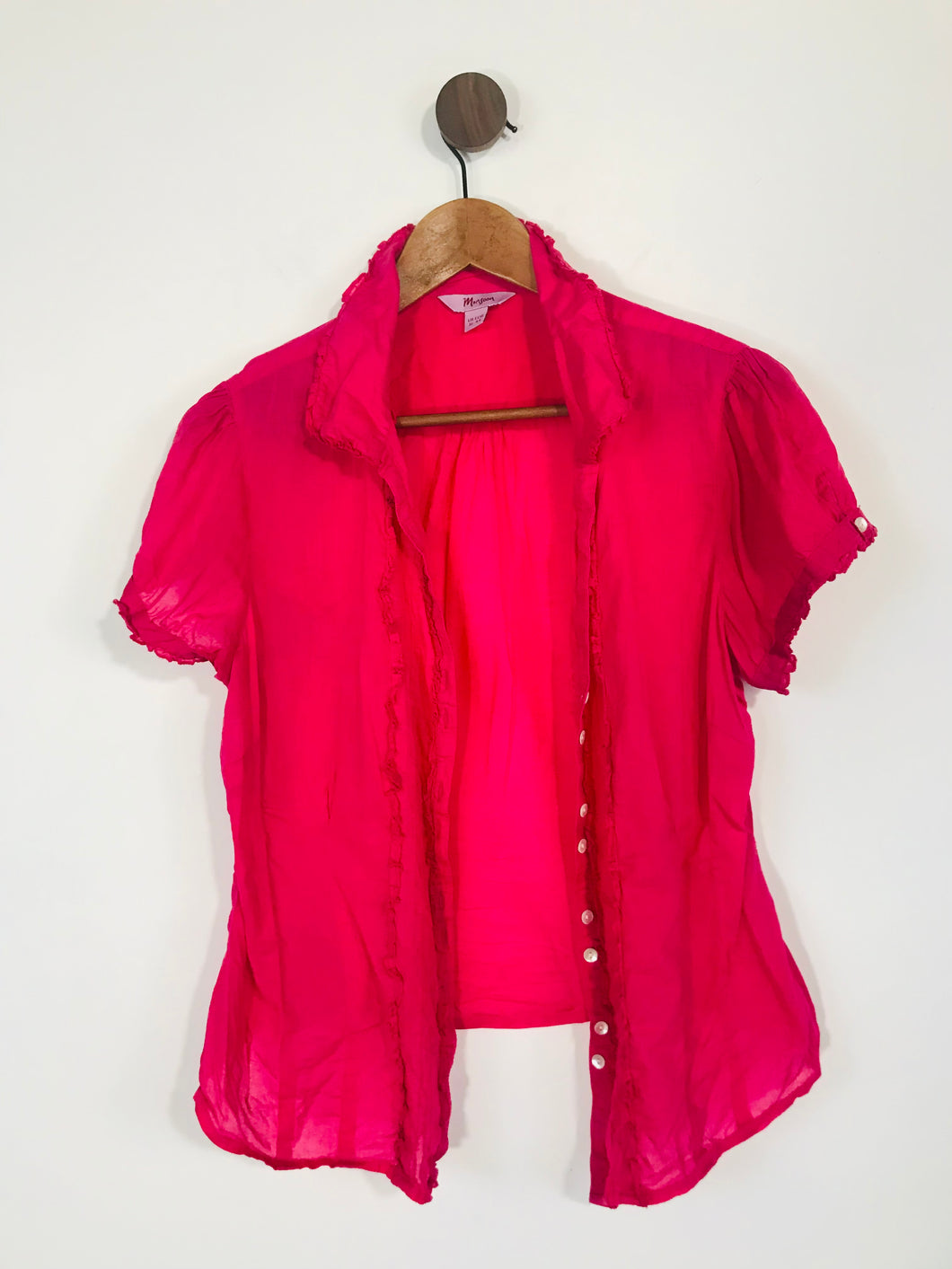 Monsoon Women's Cotton Blouse | UK16 | Pink