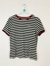 Load image into Gallery viewer, Vans Womens Stripe Tshirt | UK14 | Black and white
