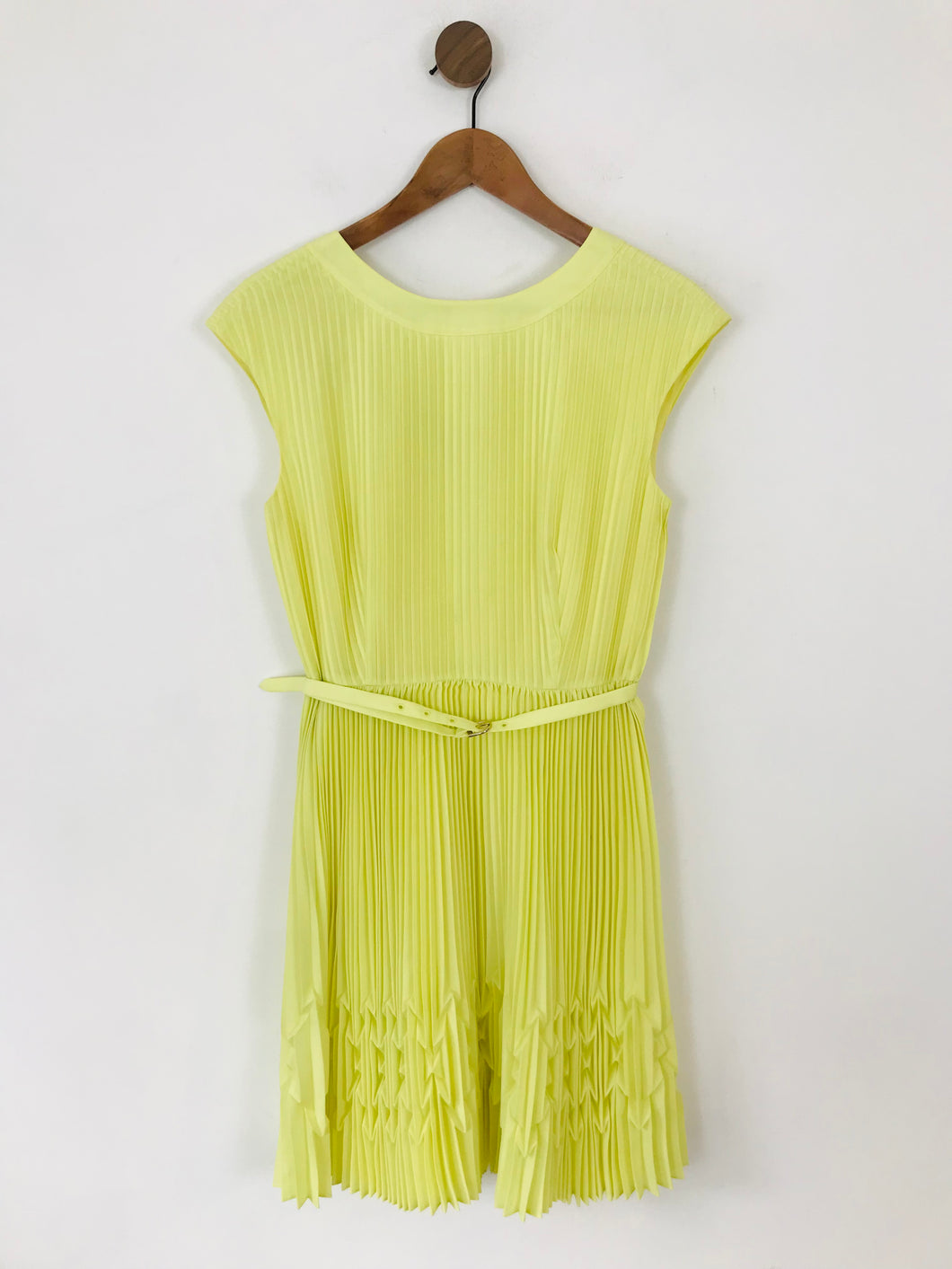 Ted Baker Women's Pleated A-Line Dress NWT | 2 UK10 | Yellow