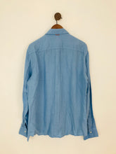 Load image into Gallery viewer, Hugo Boss Men’s Lightweight Linen Shirt NWT | XL | Blue
