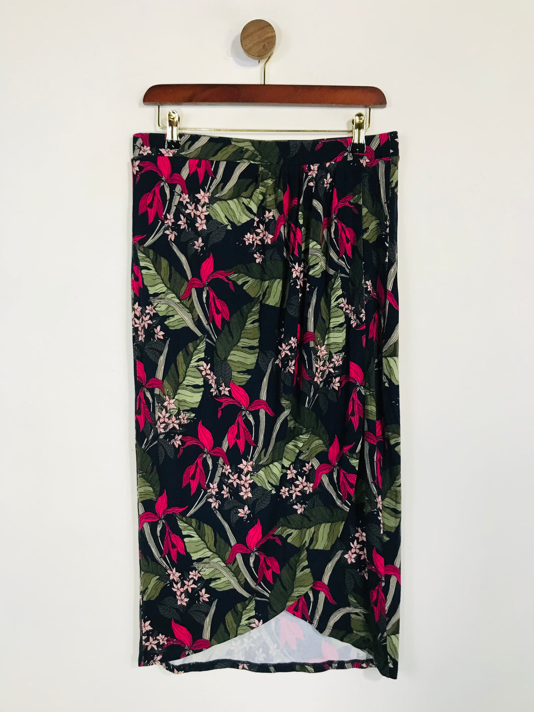 Oasis Women's Floral Wrap Midi Skirt | M UK10-12 | Multicoloured