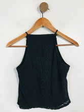 Load image into Gallery viewer, Hollister Women&#39;s Crop Lace Tank Top | XS UK6-8 | Black
