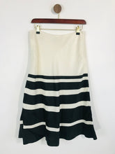 Load image into Gallery viewer, Coast Women&#39;s Linen Striped A-Line Skirt | UK10 | Multicoloured
