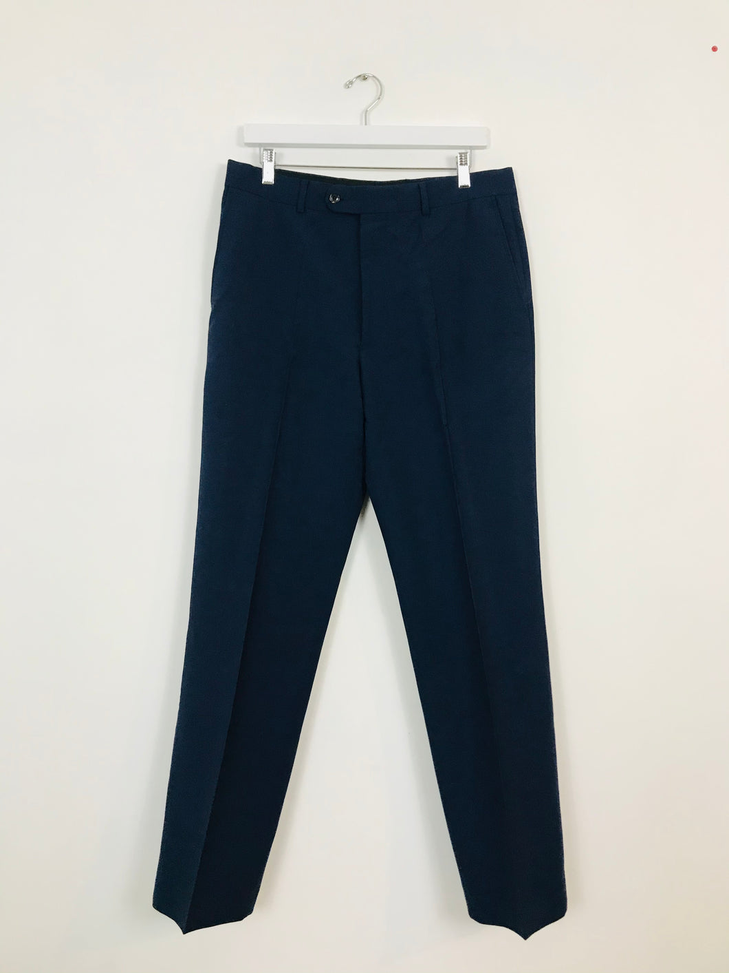 Austin Reed Men’s Wool Blend Suit Trousers | 34 | Blue