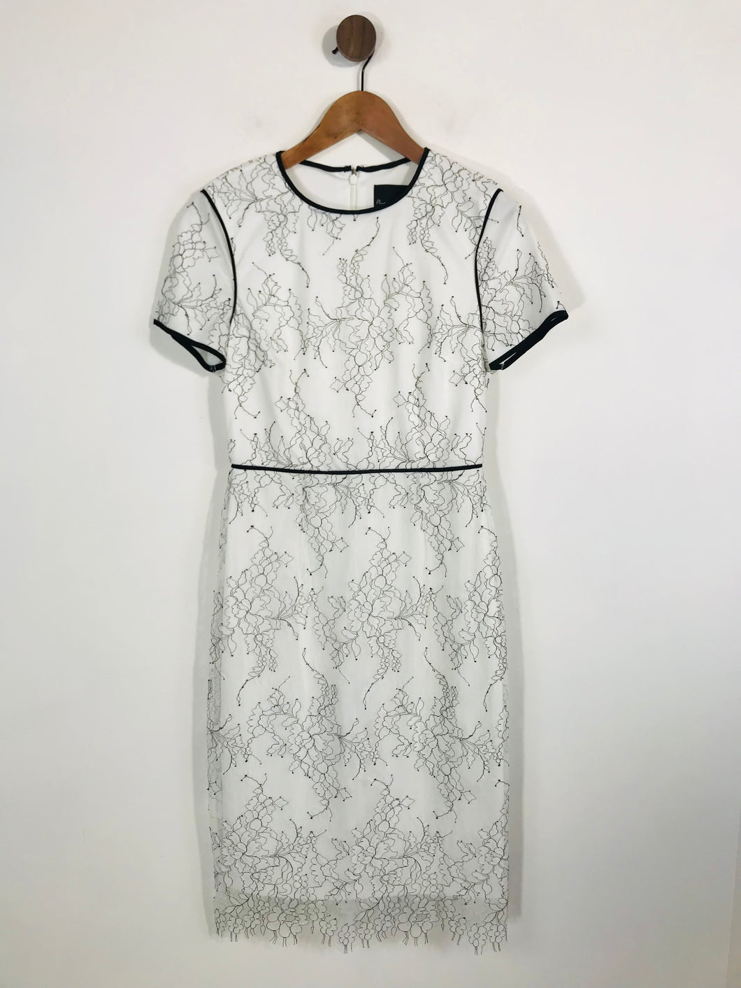 Phase Eight Women's Floral Lace Sheath Dress | UK10 | White