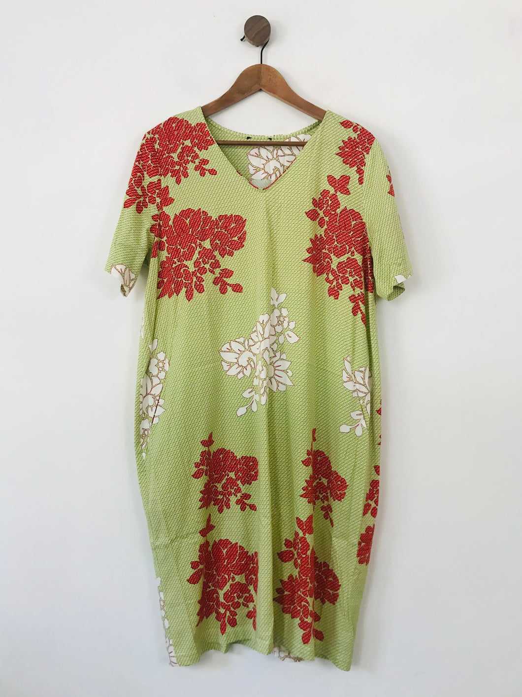 Zilch Amsterdam Women's Floral Shift Dress | UK16-18 | Green