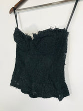 Load image into Gallery viewer, Donna Karan New York Women&#39;s Lace Corset Tank Top | US6 UK10 | Black
