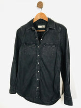 Load image into Gallery viewer, Topshop Women&#39;s Denim Button-Up Shirt | UK8 | Grey
