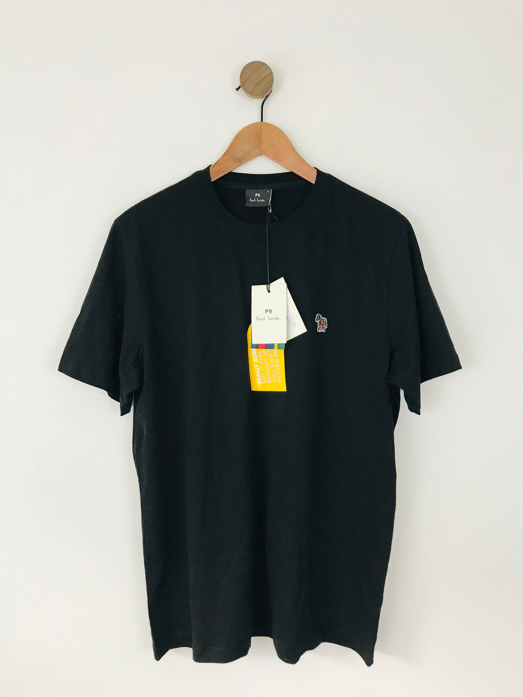 Paul Smith Men's Rainbow Zebra T-Shirt NWT | XL | Black