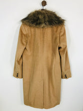 Load image into Gallery viewer, Monsoon Women&#39;s Faux Fur Collar Overcoat Coat NWT | UK16 | Brown
