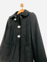 Load image into Gallery viewer, Topshop Women&#39;s Wool Smart Overcoat Coat | UK8 | Blue
