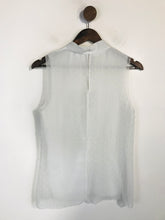 Load image into Gallery viewer, Reiss Women&#39;s Sheer Sleeveless Blouse | UK8 | White

