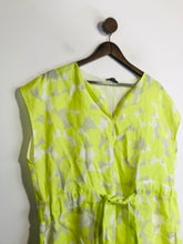 Load image into Gallery viewer, Jaeger Women&#39;s Linen Wrap Sheath Dress NWT | UK16 | Green
