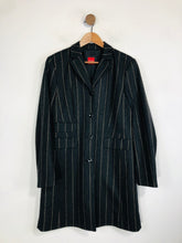 Load image into Gallery viewer, Olsen Women&#39;s Wool Striped Overcoat Coat | UK14 | Grey

