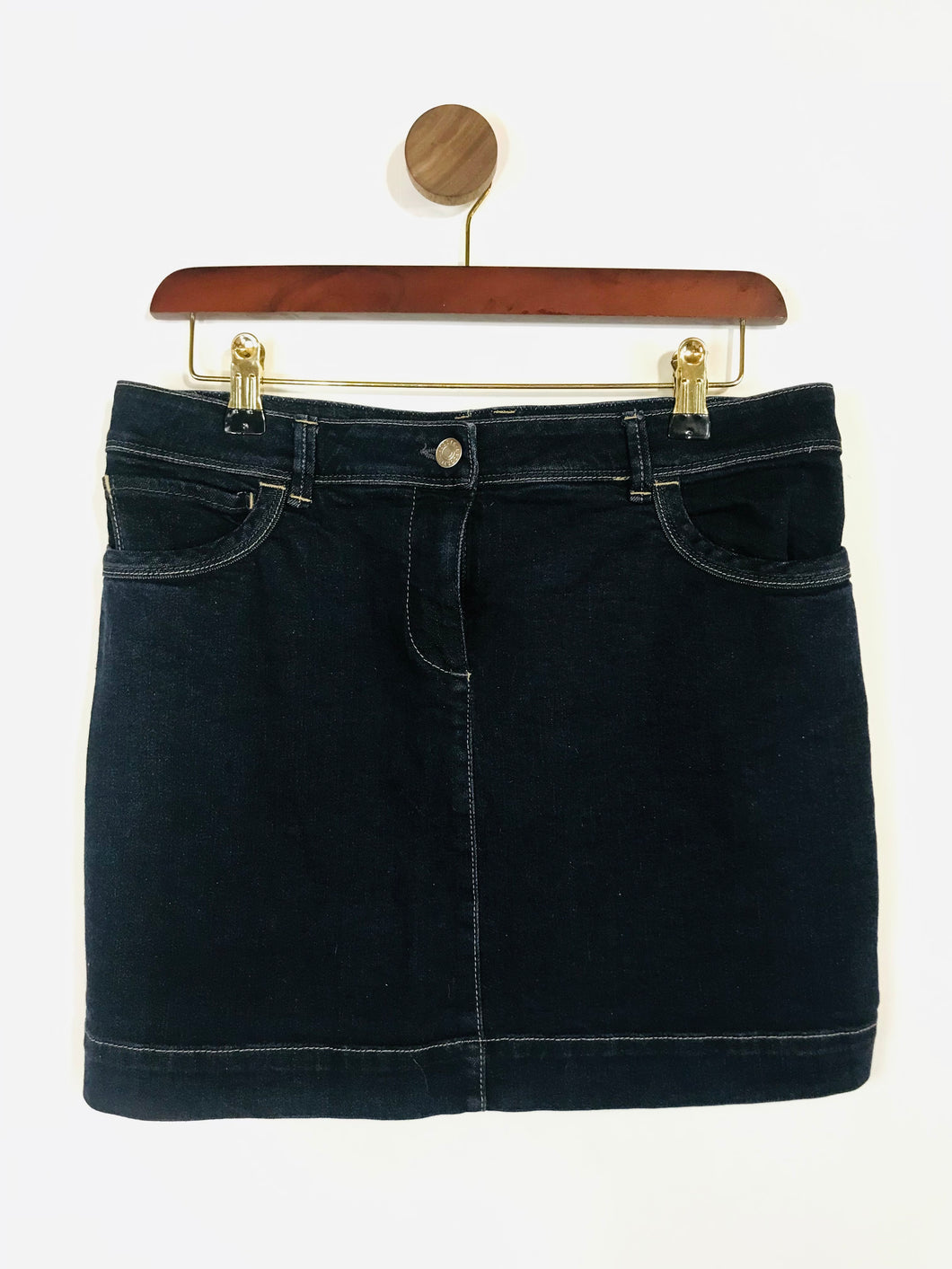 Lacoste Women's Denim Mini Skirt | EU40 UK12 | Blue