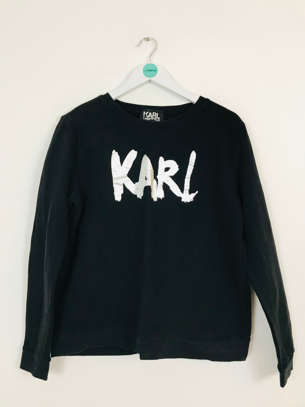 Karl Lagerfeld Women’s Sweatshirt Jumper | L | Black