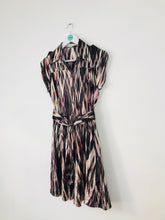 Load image into Gallery viewer, Karen Millen Womens Button-Up Silk Dress | UK8 | Brown
