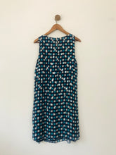 Load image into Gallery viewer, Monsoon Women&#39;s Silk Polka Dot Shift Dress | UK16 | Blue
