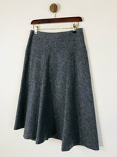 Load image into Gallery viewer, Hobbs Women&#39;s Wool High Waist A-Line Skirt | UK10 | Grey
