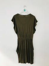 Load image into Gallery viewer, Pied A Terre Women’s Draped Scoop Neck Dress | UK10 | Khaki Green
