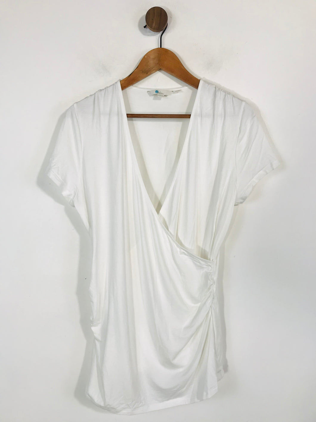 Boden Women's Ruched T-Shirt | UK18 | White