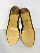 Load image into Gallery viewer, Jigsaw Women&#39;s Leather Heels | EU39 UK6 | Brown
