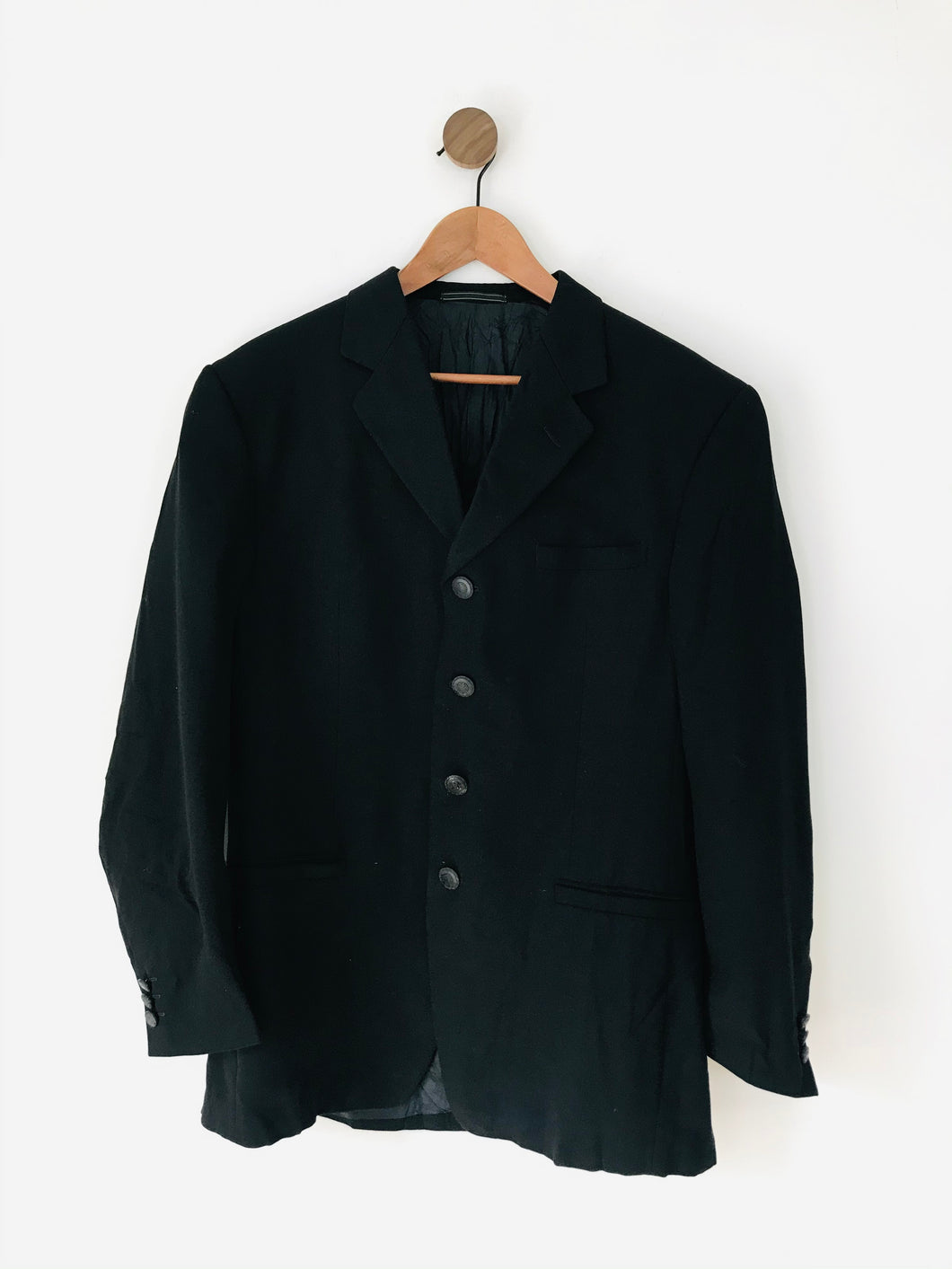 Versace Classic V2 Men’s Wool Blazer Suit Jacket | 44 L | Black