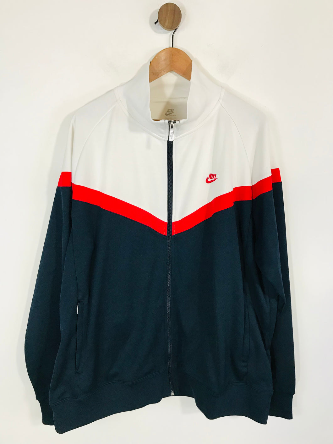 Nike Men's Colour Block Vintage Tracksuit Zip Jacket | XXL | Multicoloured