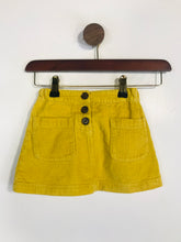 Load image into Gallery viewer, John Lewis Kid&#39;s Corduroy Cotton A-Line Skirt | 3 years | Yellow
