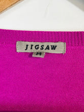 Load image into Gallery viewer, Jigsaw Women&#39;s Silk Wrap Cardigan | M UK10-12 | Purple
