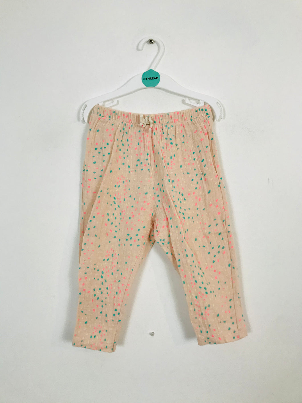 Zara Kid’s Multicoloured Spot Leggings | 18-24 Months | Pink