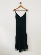 Load image into Gallery viewer, Betsy Johnson Women&#39;s Silk Lace Midi Dress | UK12 | Black
