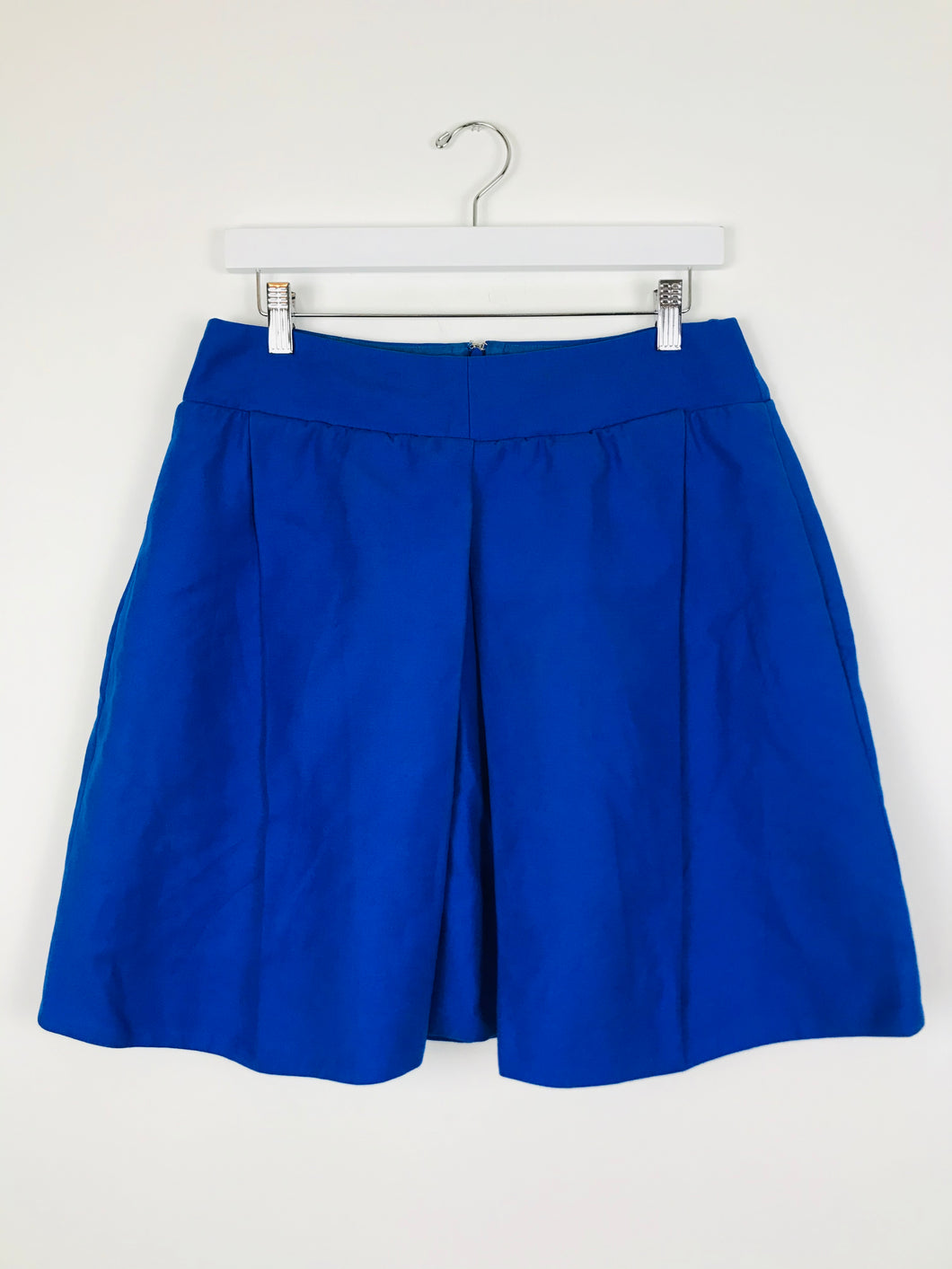 Carven Womens Pleated A-line Skirt | EU42 UK14 W32 | Blue