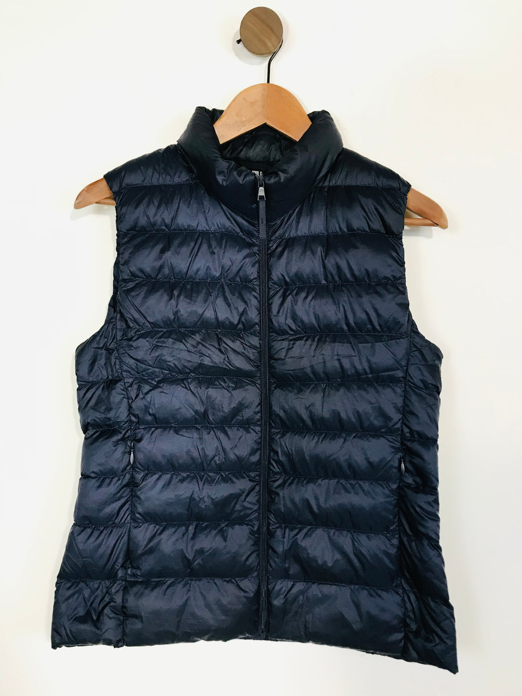 Uniqlo Women's Quilted Down Gilet Jacket | S UK8 | Blue