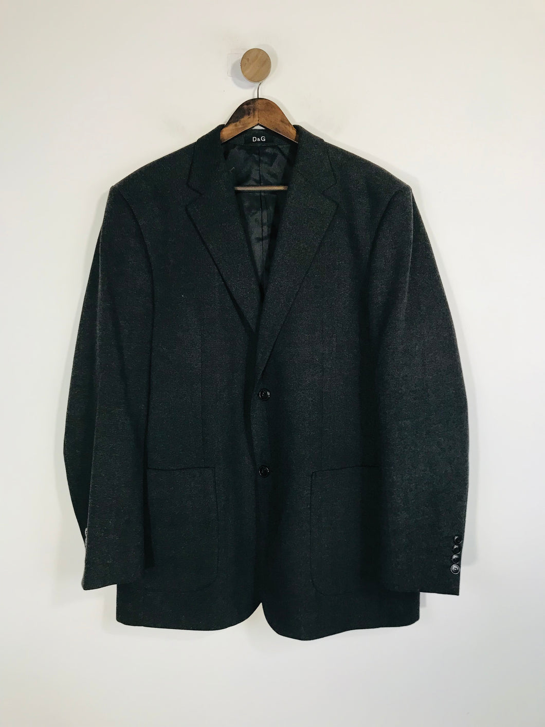 Dolce & Gabbana Men's Smart Suit Blazer Jacket | 54 | Black