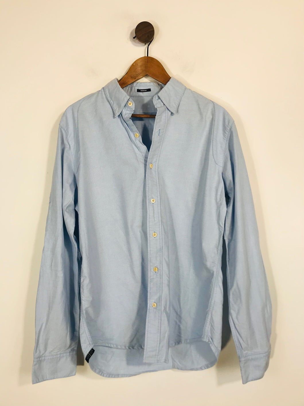 Denham Men's Smart Button-Up Shirt | L | Blue