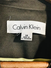 Load image into Gallery viewer, Calvin Klein Women&#39;s Cotton Blazer Jacket | UK14 | Brown
