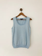 Load image into Gallery viewer, Boden Women&#39;s Striped Cotton Vest | UK14 | Blue
