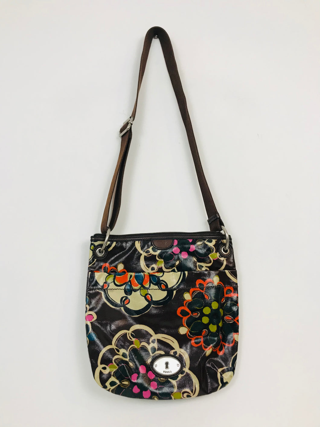 Fossil Women’s Floral Crossbody Bag | Small | Brown