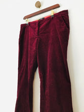 Load image into Gallery viewer, Whistles Women&#39;s Flare Corduroy Trousers | UK14 | Red
