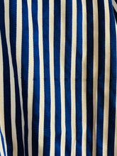 Load image into Gallery viewer, Duchamp Men&#39;s Striped Long Sleeve Button-Up Shirt | 43 | Blue
