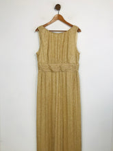 Load image into Gallery viewer, Biba Women&#39;s Metallic Gold Evening Dress | UK16 | Yellow
