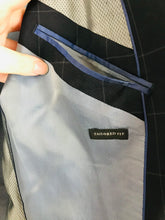 Load image into Gallery viewer, Zara Man Men’s Check Suit Jacket Blazer | EU50 UK40 L | Navy Blue
