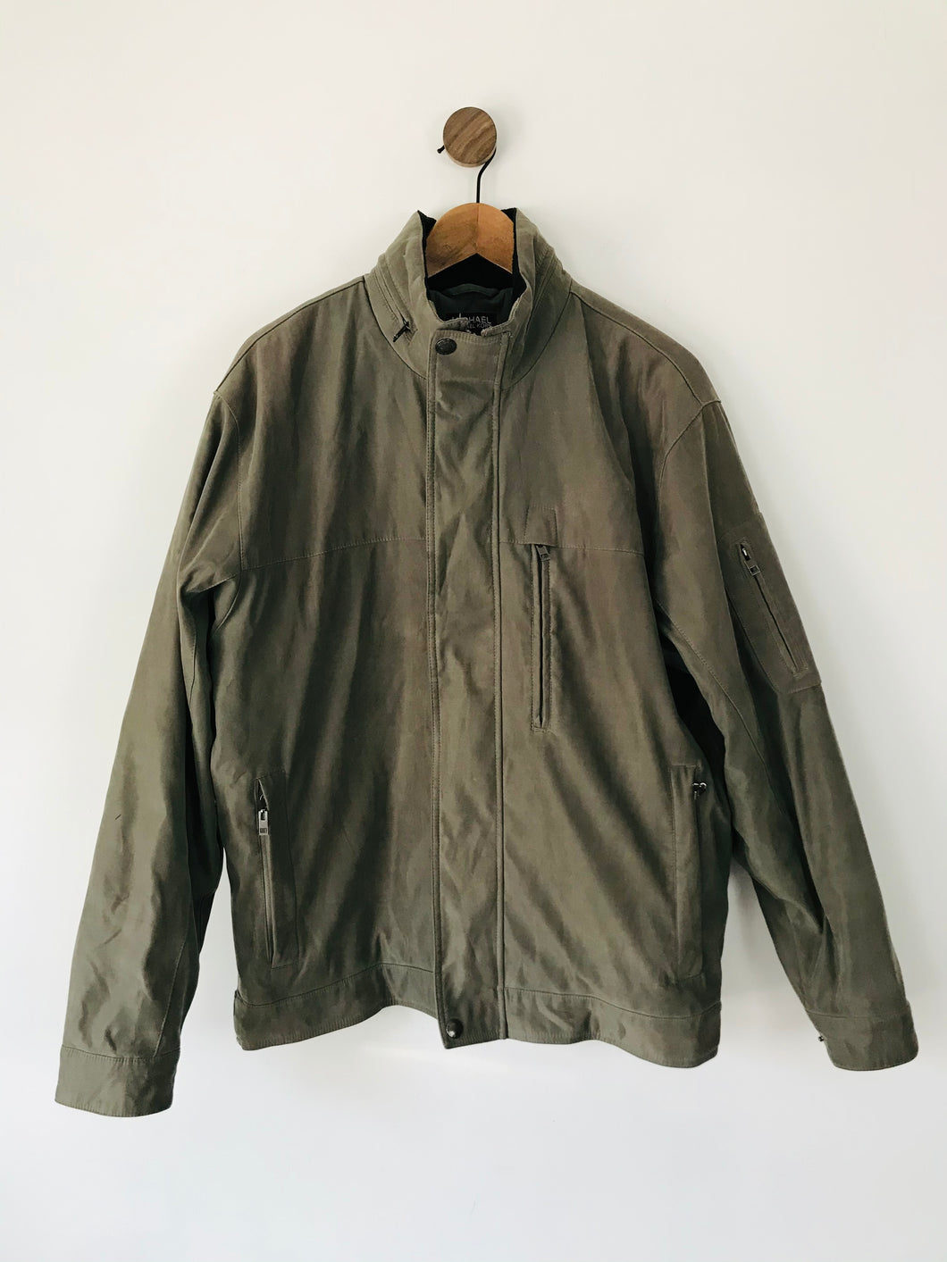 Michael Kors Men’s Bomber Harrington Jacket | M | Khaki Green