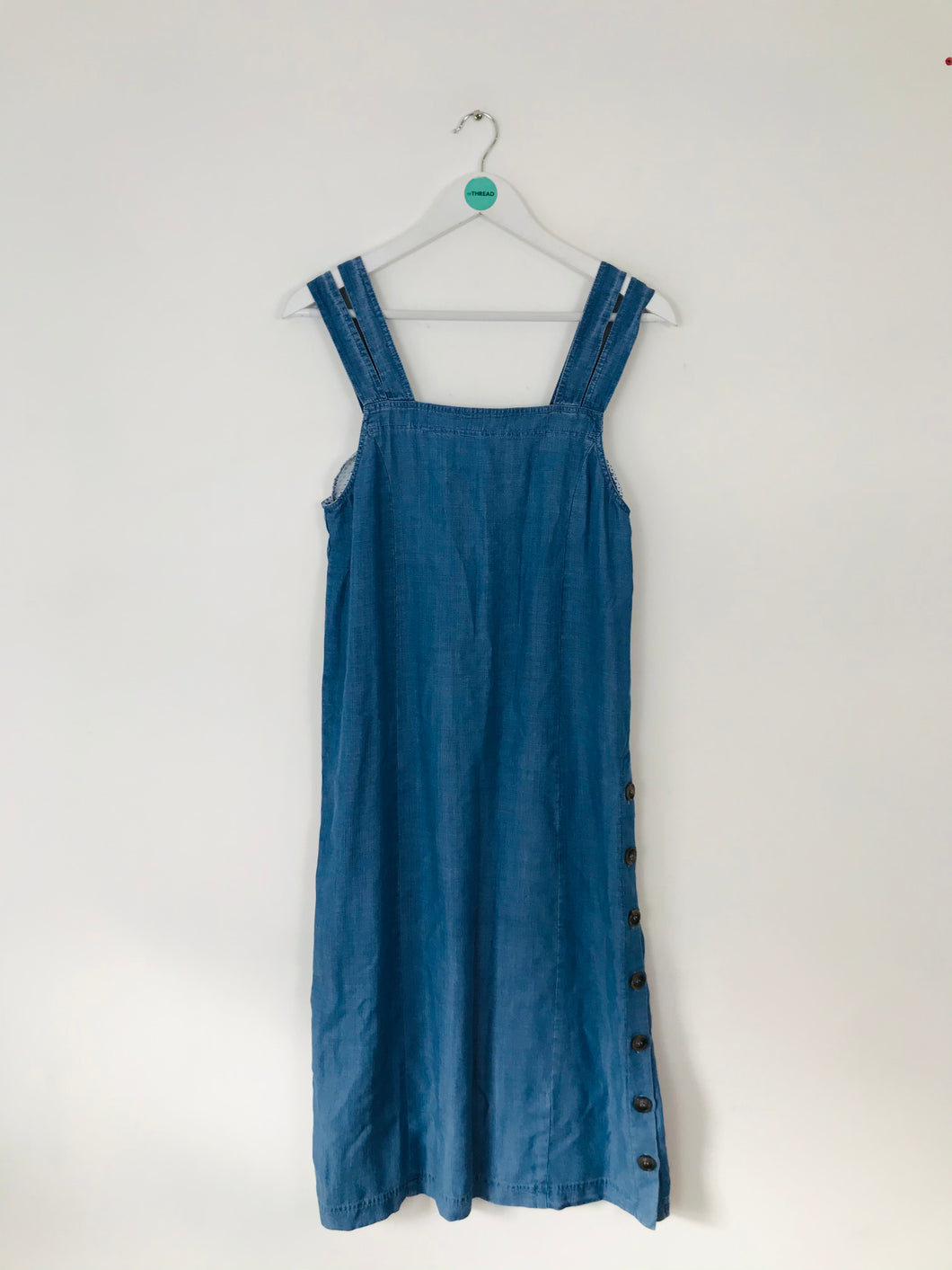 Anthropologie Women's Seen Worn Kept Denim Maxi Dress NWT | UK12