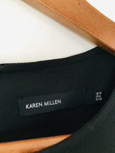 Load image into Gallery viewer, Karen Millen Women&#39;s Red Panel A-Line Dress | UK10 | Black
