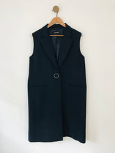 Load image into Gallery viewer, Jaeger Women&#39;s Sleeveless Longline Overcoat Coat | UK14 | Blue
