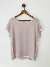 Load image into Gallery viewer, Repeat Women&#39;s Silk Boxy Blouse  | 38 | Pink
