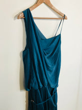 Load image into Gallery viewer, Helmut Lang Women&#39;s Asymmetrical Shift Dress | US6 UK10 | Blue
